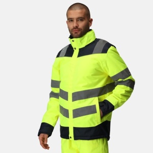 Regatta Pro Hi-Vis Two-Tone Heated Jacket (Yellow)